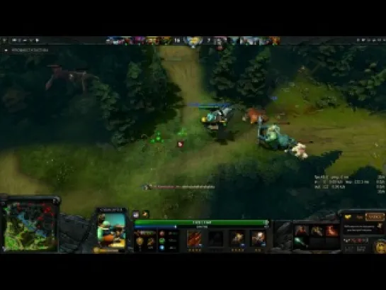 DOTA2, Gyrocopter wood fast farm trick by #saNEkk.