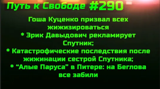 #290 Гоша Куценко и Эрик Давидыч рекламируют жижинацию. Алые паруса в Питере проигнорили Беглова