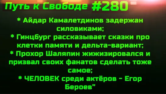 ⚡️⚡️⚡️ #280 Айдар Камалетдинов задержан. Сказки Гинцбурга. "-" Прохор Шаляпин "+" Егор Бероев.