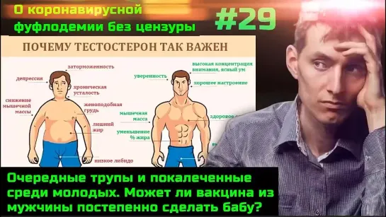 #29 Может ли вакцина из мужчины сделать бабу? Рождение тупых детей. Очередные трупы и покалеченные вакцинацией