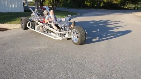 Justryken V8 trike - Fire in the hole!