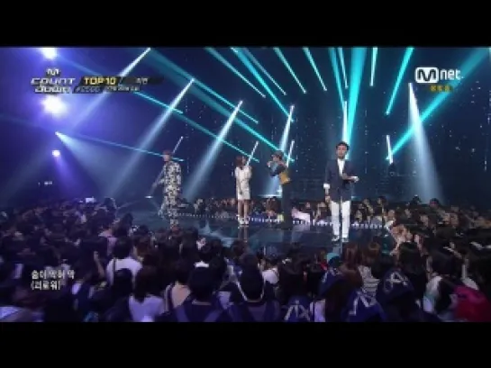 [PERF] PHANTOM feat. A PINK (NamJoo) - 오늘따라 (Seoul Lonely) (140529 MNET "M!COUNTDOWN")