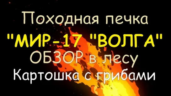 Походная печка "МИР-17"ВОЛГА"  Большой ОБЗОР и ТЕСТ в лесу 06.04.17