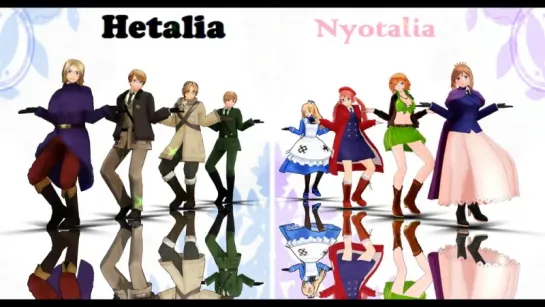 [MMD x APH] Hetalia vs Nyotalia-Call me Maybe! - F.A.C.E