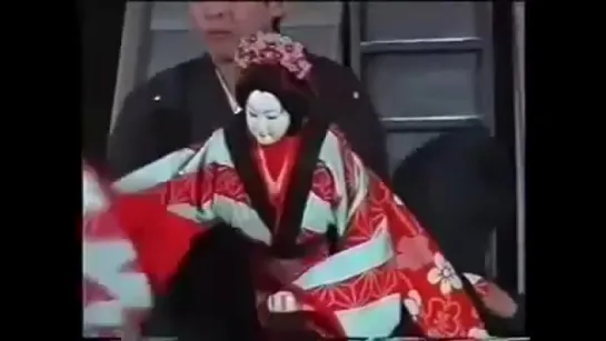 Japanese Bunraku puppets