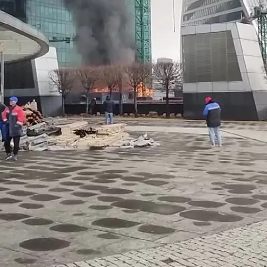 Пожар возле «Москва-Сити»