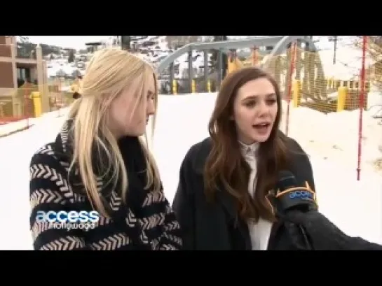 Access Hollywood Sundance 2013 Dakota Fanning & Elizabeth Olsen