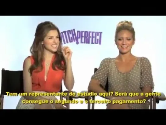 Anna Kendrick and Brittany Snow ('Pitch Perfect') - Interview with RedeTV