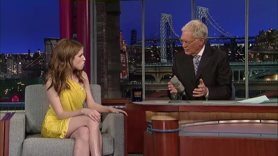 David Letterman - Anna Kendrick's Song and Cup Trick