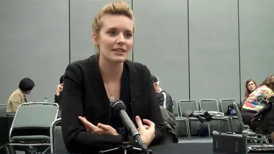 Maggie Grace Interview For LOCKOUT at WonderCon Part One