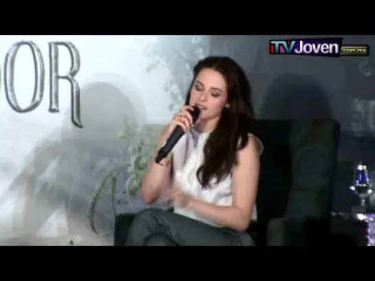 Conferencia de prensa Blanca nieves y el cazador con Kristen Stewart y Sam Claflin