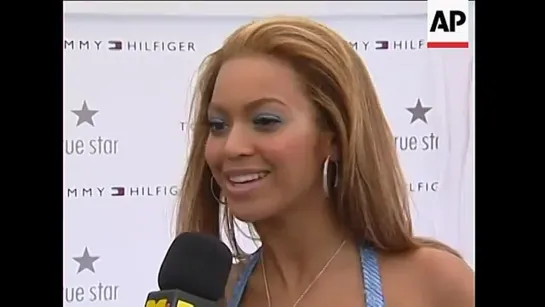 Beyonce launches new perfume "True Star" by Tommy Hilfiger (2004)