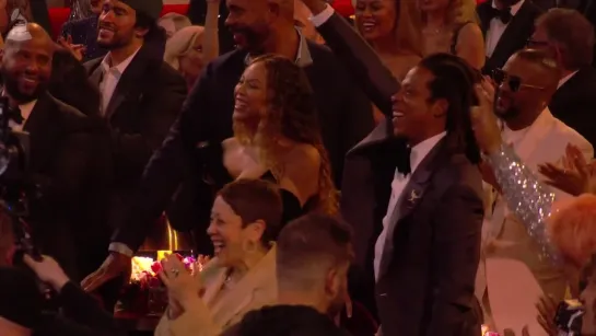 BEYONCE & Audience Reactions to LIZZO Acceptance Speech At The 2023 GRAMMYs