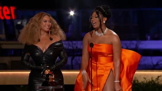 Megan Thee Stallion & Beyoncé Win Best Rap Song | 2021 GRAMMY Awards Show Acceptance Speech