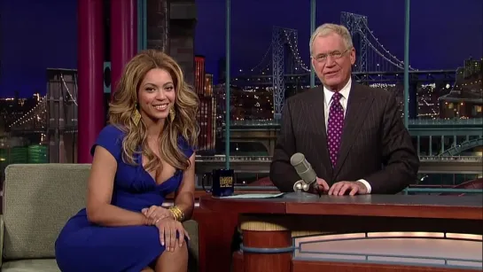 Beyoncé Can't Stop Watching Her Performance For President Obama | Letterman (2009)