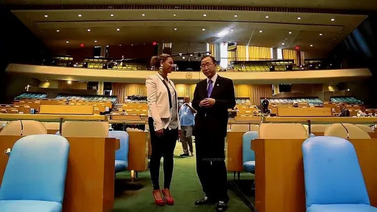 Beyoncé's rehearsal for UN World Humanitarian Day (2012)