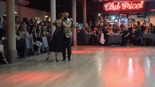 Milena Plebs  Javier Rodriguez en La Milonga del Año - Milonga Malena