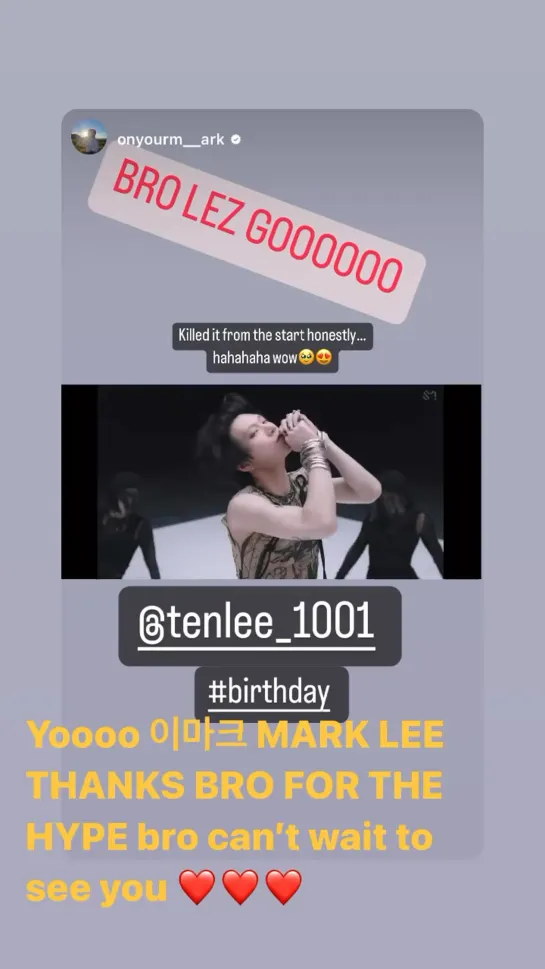 221026 TENstagram’s story update