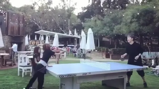 Ping pong w/ family