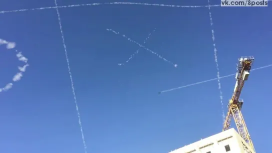 ВВС Израиля ЦАХАЛ играет самолётом в крестики-нолики / Idf jest playing in the sky noughts and crosses