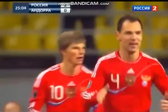 Russia-Andorra-6-0 Q-Euro-12 Sergey Ignashevich & Arshavin goal