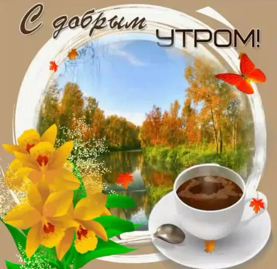 С ДОБРЫМ ОСЕННИМ УТРОМ 🍁🍂☕•⊰ ПРЕКРАСНОГО ДНЯ И ХОРОШЕЙ ПОГОДЫ ⊱•☕🍂🍁