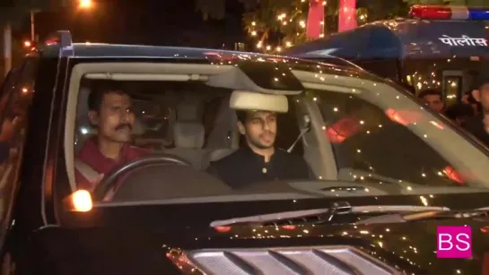 Sidharth Malhotra At Amitabh Bachchan Diwali Bash.