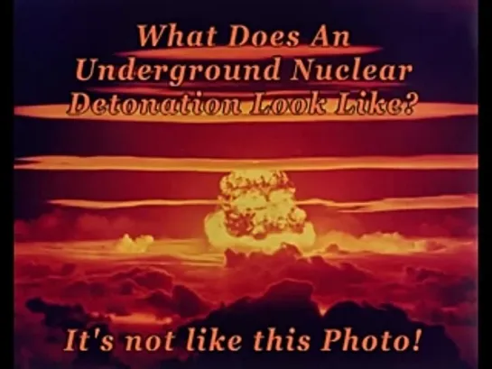 Nuclear Underground Detonation