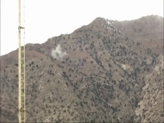 Mortar and JDAM Strike on Taliban Position