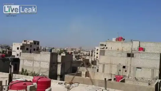 LiveLeak.com - compilation of SAF Airstrikes on Ghouta this morning