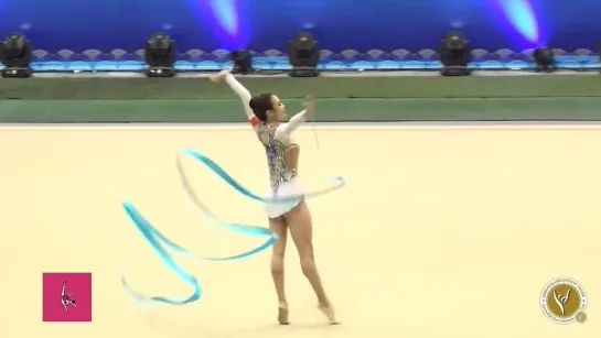 Zhao Yating from China. 2022 Rhythmic Gymnastics Asian Championship in Thailand