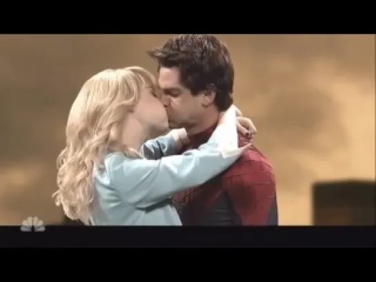 Emma Stone And Andrew - Final Kiss Spiderman 2