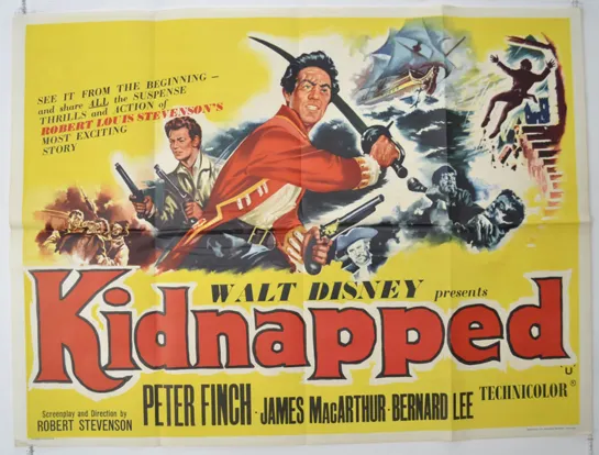 Kidnapped (1959) -1080p- Peter Finch, James MacArthur, Bernard Lee