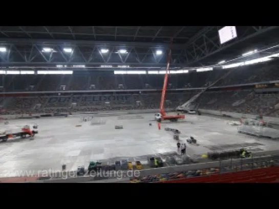 Eurovision Song Contest 2011 Düsseldorf Arena Aufbau