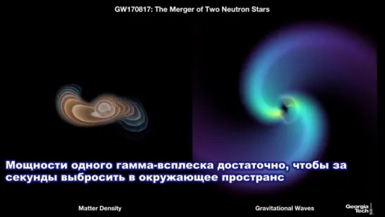Гравитационные волны: Столкновение нейтронных звезд