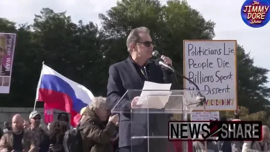 Jimmy Dore: Chris Hedges has called America "A Mafia State" - DC Peace Rally. 02.22.2023