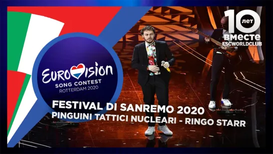 Pinguini Tattici Nucleari - Ringo Starr (Live @ Sanremo 2020 - второй вечер)