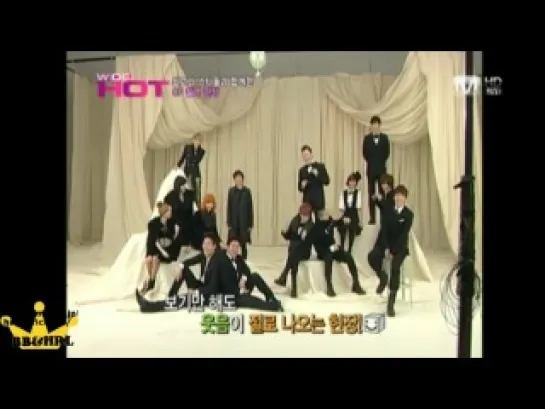 Big Bang - CJ CF Filming on Mnet Wide HOT, 26.11.10