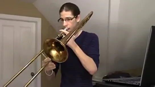 Trombone loop cover of 'Happy'