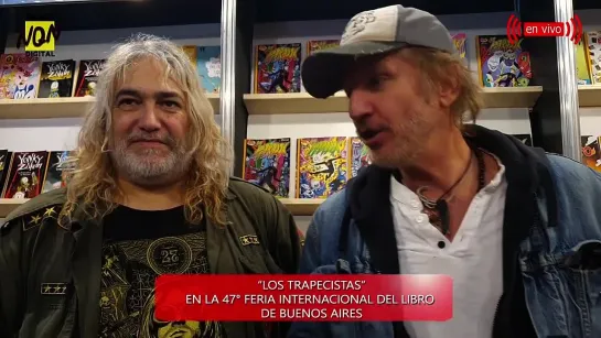 Nota a Facundo Arana y Juan Carlos Quattordio en La Feria del Libro Bs As