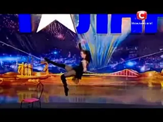 Dancing on the ROPE - Amazing!!! - Ukraine's Got Talent_low