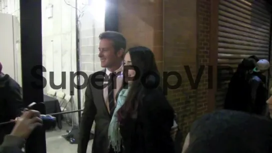 Armie Hammer and his wife Elizabeth at the Kenneth Cole s...