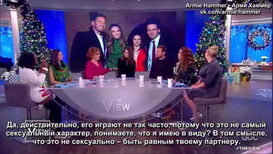 Felicity Jones And Armie Hammer Talk Ruth Bader Ginsburg ¦ The View [Rus Sub]