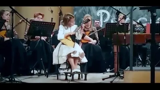 Anastasiia Tiurina (8 years old) Cinderella A. Arkhipovsky balalaika