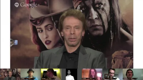 Bêtisier Hangout Lone Ranger - Armie Hammer tente de distraire Jerry Bruckheimer !