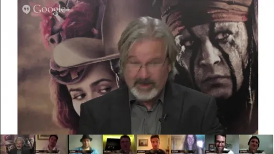 Bêtisier Hangout Lone Ranger - Armie Hammer perturbe Gore Verbinski !