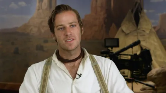 The Lone Ranger- Armie Hammer John Reid (Lone Ranger) On Set Interview