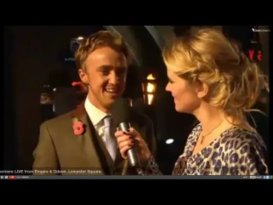 Tom Felton. Harry Potter and Deathly Hellows World Premiere.