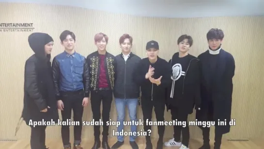 [MESSAGE] 151125 Countdown to GOT7 1st Fanmeeting in Indonesia