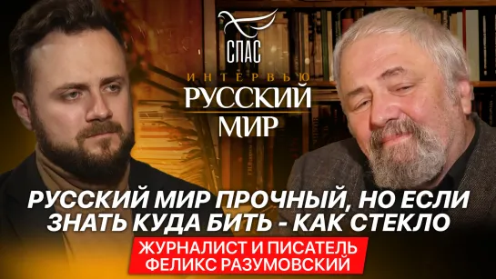 Русский мир прочный, но если знать куда бить - как стекло / журналист и писатель Феликс Разумовский